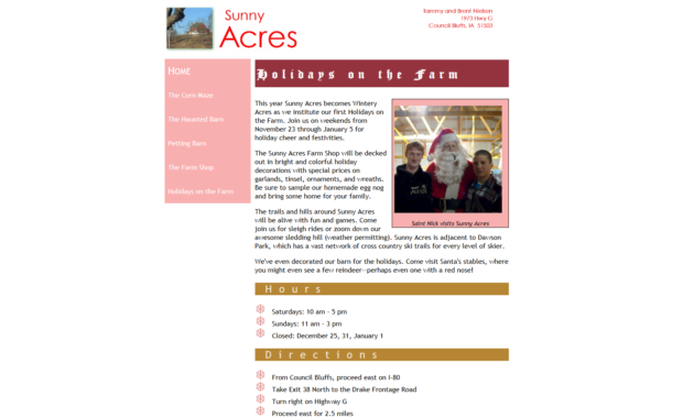 Sunny Acres Holiday
